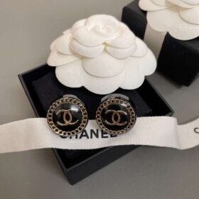 Chanel-Round-Acrylic-Stud-Earrings-1