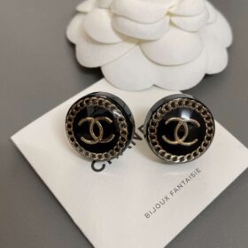 Chanel-Round-Acrylic-Stud-Earrings-1
