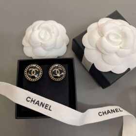 Chanel-Round-Acrylic-Stud-Earrings-1
