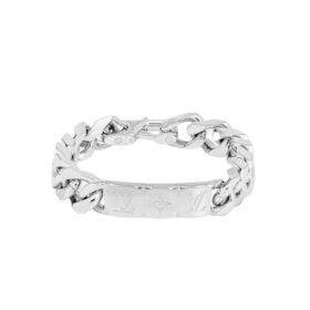 Monogram-Chain-Bracelet-Silver-Tone-M00855-3