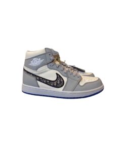 Nike Dior x Air Jordan 1 High OG Wolf Grey/Sail/Photon Dust/White For Women, Women’s Shoes